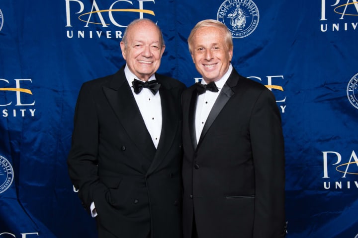L to R: President Stephen J. Friedman and Board of Trustees Chairman Mark Besca.