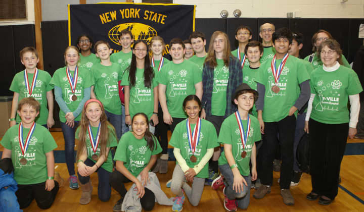 The Pleasantville Science Olympiad Team earned a seventh-place finish at the recent New York State Science Olympiad competition.