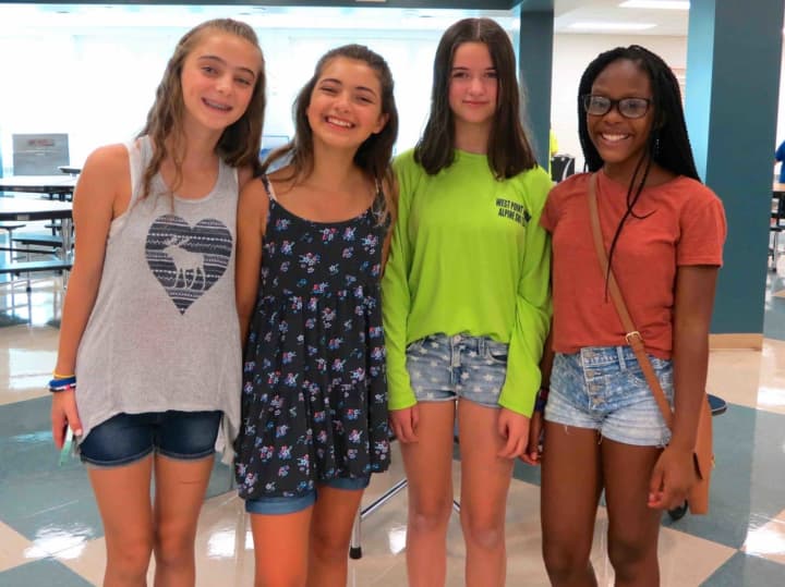 Incoming fifth-grade students at Croton-Harmon’s Pierre Van Cortlandt Middle School met their older peers and enjoyed an ice cream social and introduction to their new school on Aug. 29.