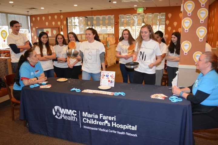 Lakeland students participated in a pancake-flipping contest to raise money for Maria Fareri Children&#x27;s Hospital.