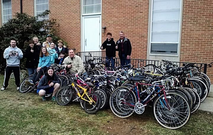 A Pedals 4 Progress collection event in Pennsylvania gathered over 70 bicycles for the group.