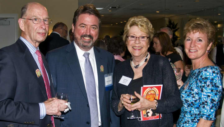 From left, Robert Phillips, Board Member Peter Rugen, Board Member emerita Patricia Phillips and Lynn Long. Phillips will be honored at the gala for co-founding Pacific House shelter, and for her 30 years of dedicated service.