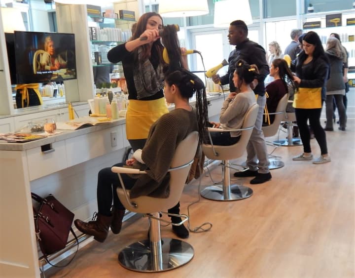 Drybar celebrates its grand opening at 1 North Broadway in White Plains, NY on February 17