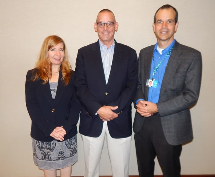 Bonnie Hagen, chief operating officer of Bright Energy Services; Bud Hammer, president of Atlantic Westchester; and Mick Gilbert, business development manager of Con Edison recently attended a seminar for business owners regarding energy efficiency.