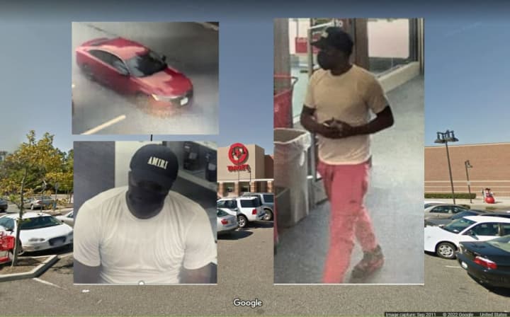 Police are searching for a man who is accused of stealing two iPads from Target in Central Islip.