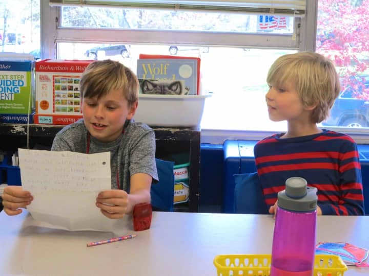 Carrie E. Tompkins Elementary School students shared their favorite poems for Poem in Your Pocket Day on April 20, part of National Poetry Month.
