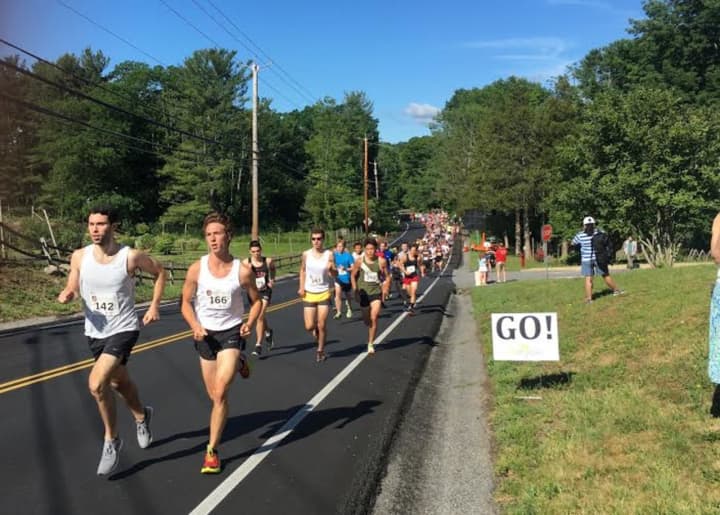 Hundreds turned out on a scorching Independence Day to run in Pound Ridge&#x27;s 17th annual 5K road race.
