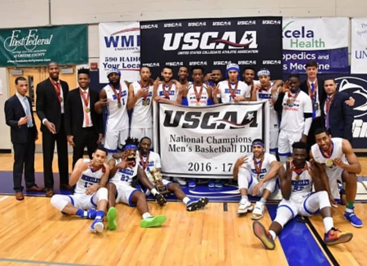 The Berkeley College Men’s Basketball team recently won its third consecutive United States Collegiate Athletic Association (USCAA) Division II Men’s Basketball National Championship.