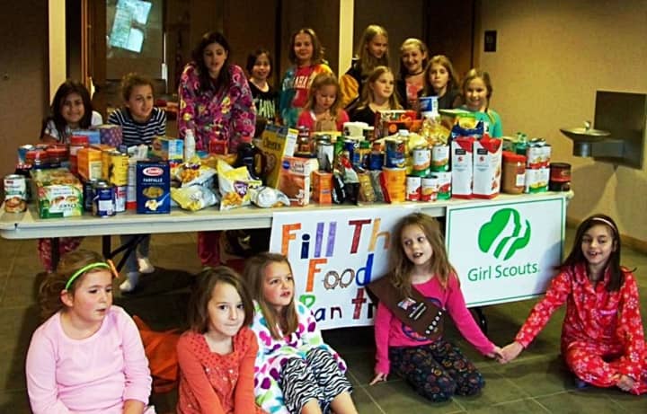 Redding Girl Scouts previously held a &quot;Fill the Food Pantry event.&quot; Now citizens at large have an easy opportunity, as they vote.
