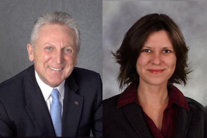 Norwalk mayoral candidates Harry Rilling and Kelly Straniti