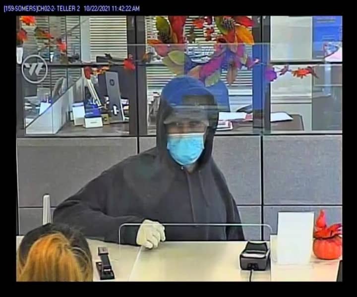 Connecticut State Police are searching for a suspect in a recent bank robbery.