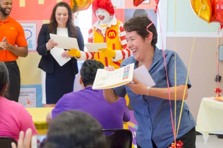 McDonald&#x27;s held its first &quot;English Under the Arches&quot; graduation in Hackensack Tuesday.