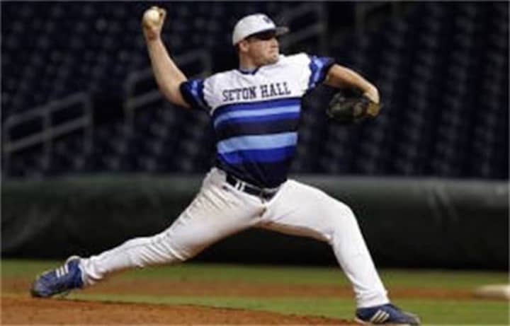 Texas Ranger minor league pitcher Ryan Harvey graduated from Manalapan High School and Seton Hall University. He will coach at a Northern Valley sports camp in January.