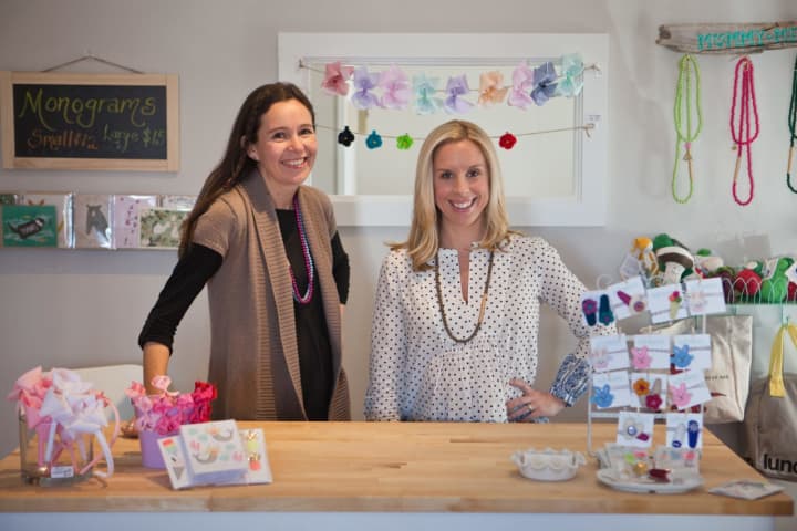Jessica Sokol, right, and Sarah McBrair, left,  the owners of Saltwater in Fairfield.