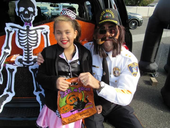 Saddle Brook Police Chief Robert Kugler participated in last year&#x27;s Trunk or Treat.