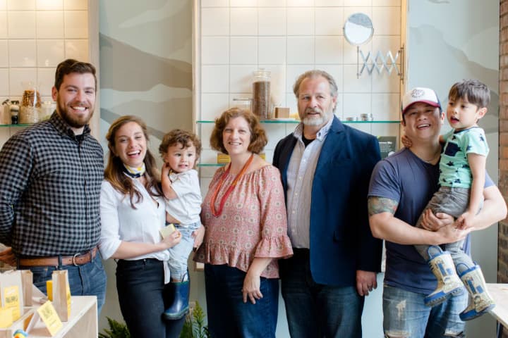 The Austin family, owners of Beacon-based SallyeAnder Soaps.