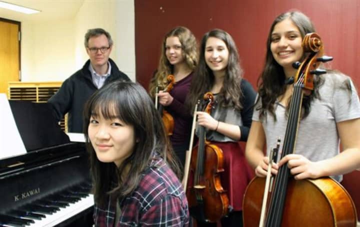 Scarsdale High School piano quartet set to perform at the Lincoln Center Society&#x27;s annual competition for high school chamber ensembles on Thursday, April 14, in Alice Tully Hall.