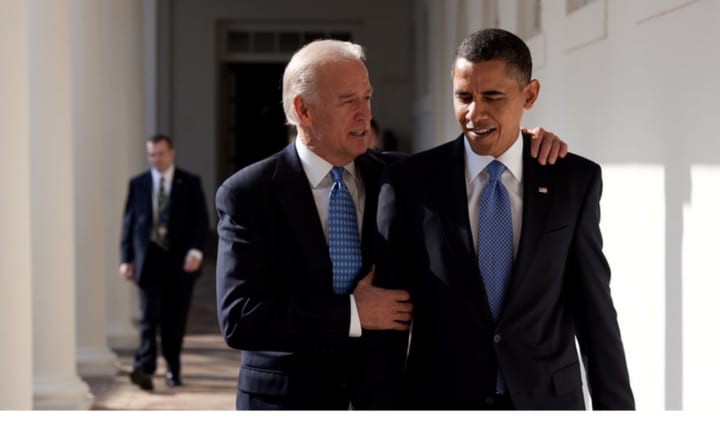 Vice President Biden with President Obama.