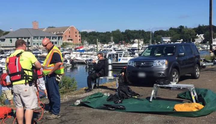 Police have released the name of the New Jersey man who died after driving into Cos Cob Harbor on Monday afternoon.