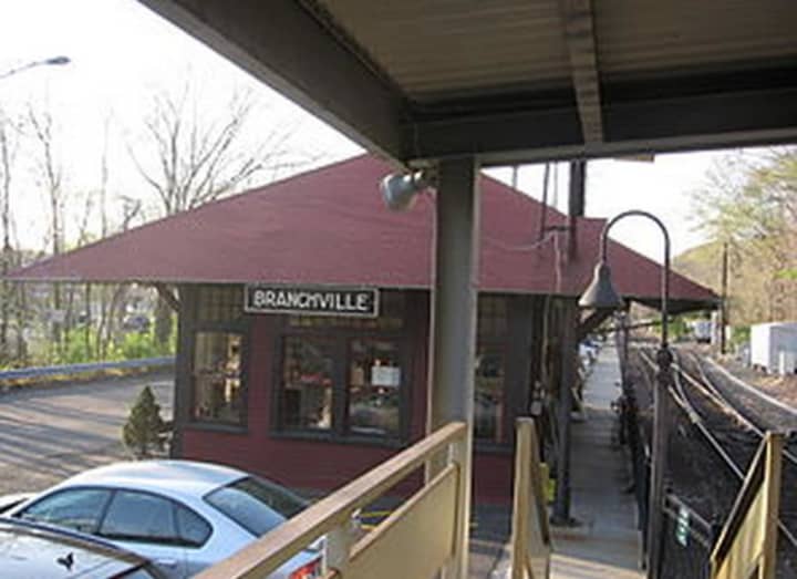 The Branchville Train Station is a main feature of the village. 