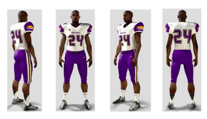Nike has provided new uniforms for the Westhill High School football team in Stamford, courtesy of CEO Mark Parker, a graduate of the school.