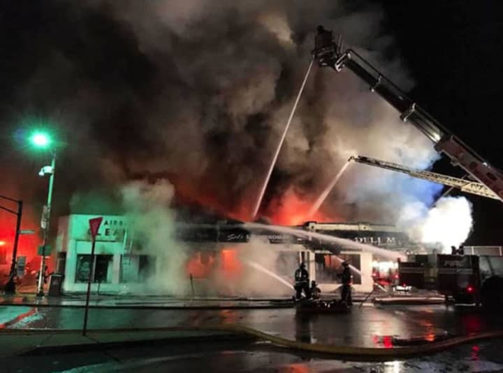 Three municipalities assisted in battling the blaze in Mount Vernon.