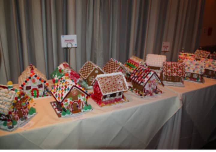 Decorated Gingerbread Houses from the 2014 Gingerbread Houses and Cocktails for a Cause.