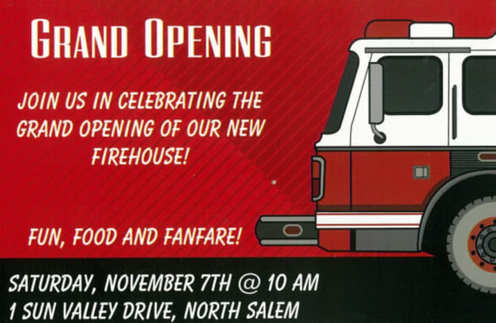 A grand opening is set for the new Croton Falls firehouse.