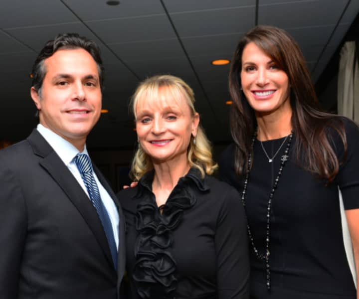 From left: Dr. Mark Melendez, Cosmetic and Reconstructive Surgery, Marcia O’Kane, President of Greenwich Chamber of Commerce and Nancy Armstrong, guest speaker.