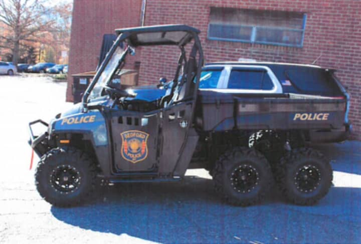 This is the Bedford Police Department&#x27;s new utility terrain vehicle.