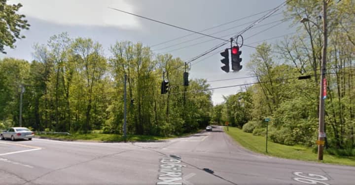 Two cars crashed at the intersection of Route 9G and Kelly Road in Red Hook on Sunday. The drivers escaped serious injury at the intersection, which has a history of serious accidents.