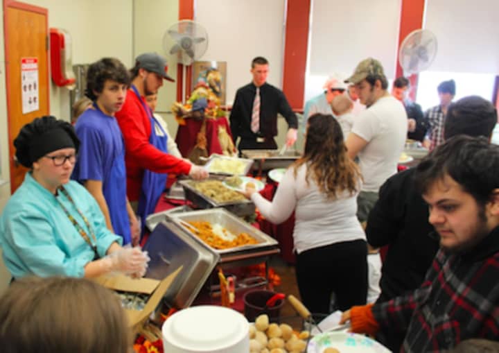The Community Thanksgiving was held at the Alternative School in Danbury.