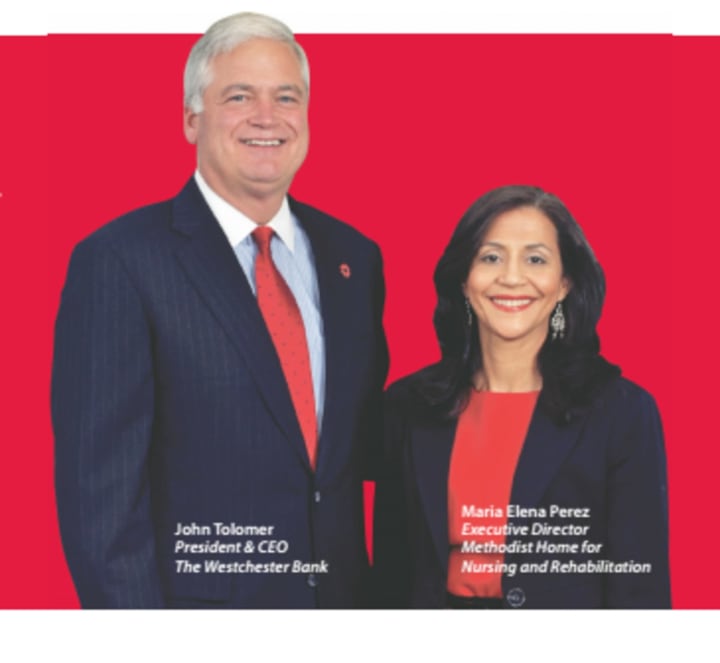 Maria Elena Perez of the Methodist Home for Nursing and Rehabilitation said responsiveness of John Tolomer and The Westchester Bank sets them apart from other bankers.