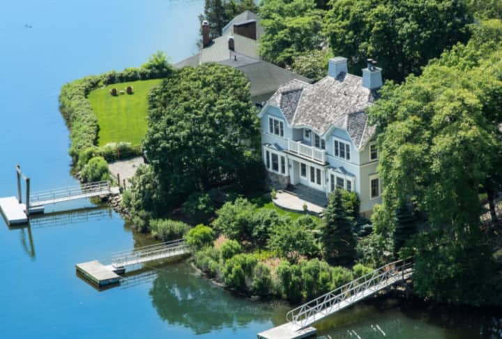 A home at 59 Five Mile River Road in Darien is on the market and is being listed by Rachel Walsh of William Pitt Sotheby&#x27;s.