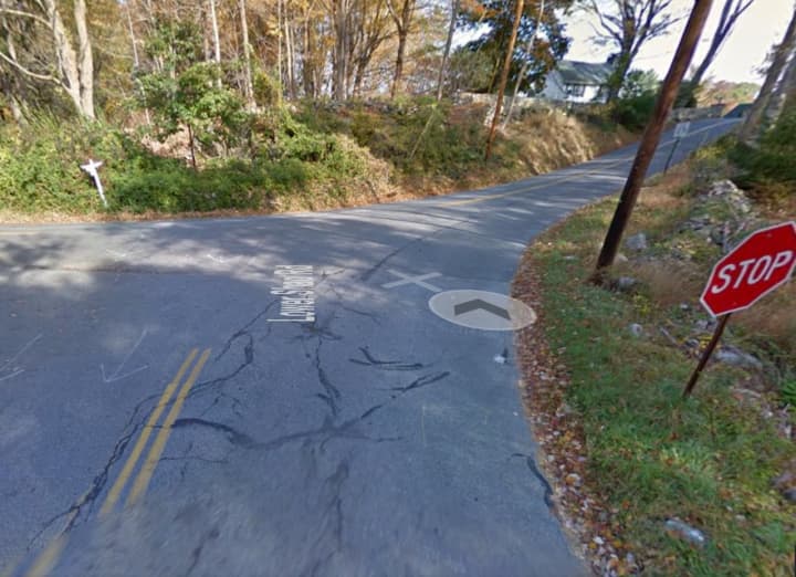 The accident occurred at the intersection of Lower Shad Road and Upper Shad Round in Pound Ridge.