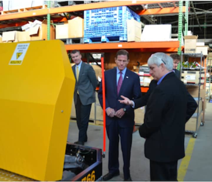 U.S. Sen. Richard Blumenthal visited Sperry Rail in Danbury to highlight increased funding for rail safety.