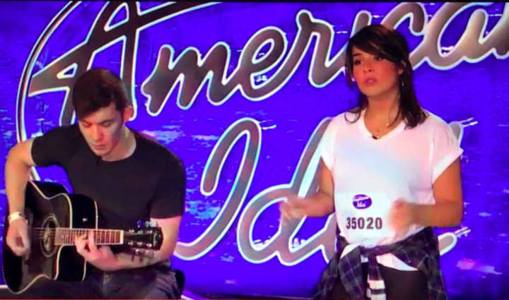 Caroline Byrne (right) will be on American Idol Jan. 13.