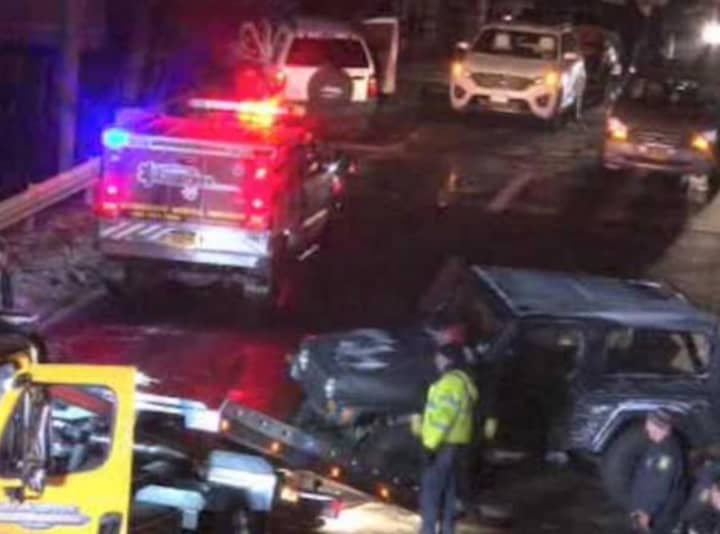 The accident reportedly involved a 14-car, chain reaction pileup that occurred around 10 p.m. near the Palmer Road Bridge.