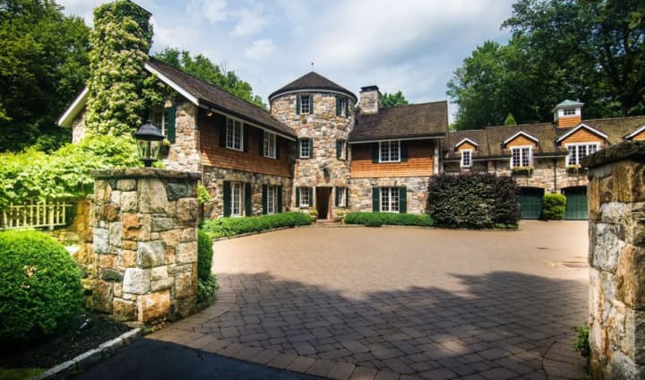 A five-bedroom Stone and Shingle home in Armonk at 727 Bedford Road is on the market for $2,799,000.