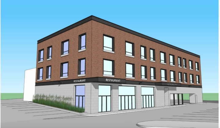 Justin Shaw, President of JCS Construction Group in Stamford, with the help of Greenwich Architect Richard Granoff, are building 12 high-end luxury one bedroom rental apartments adjacent to the Rye train station.