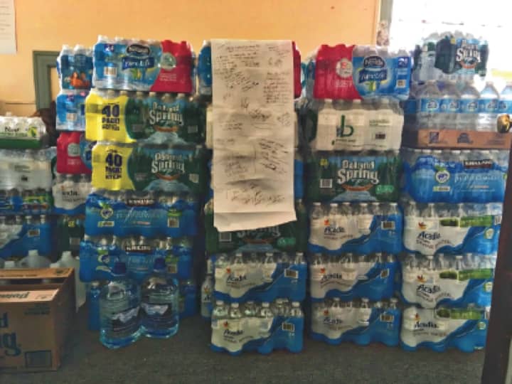 Cases of water have become essential at New Rochelle schools.