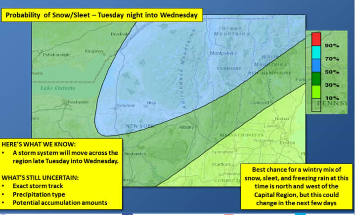 A look at the weather system that will be arriving in the area late Tuesday.
