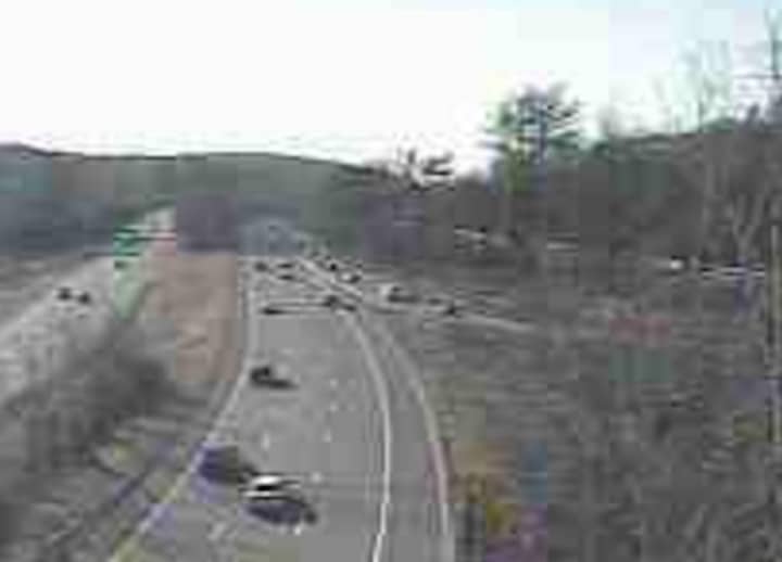 A look at the Taconic State Parkway at Route 9A/Route 100 just after 8 a.m. Thursday.