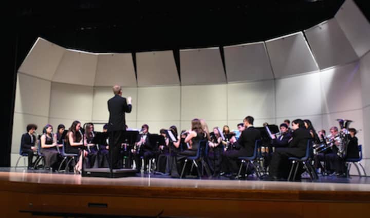 The Danbury High School bands performed for families and parents Feb. 29.