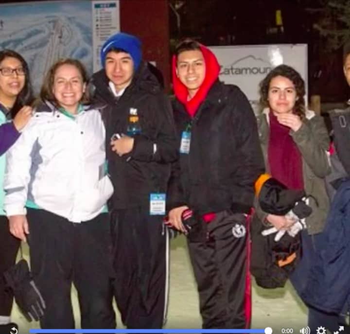 Members of the Woodlands Ski Club and Latin American Student Organization in the Greenburgh Central School District took a ski trip to Catamount in Hillsdale.