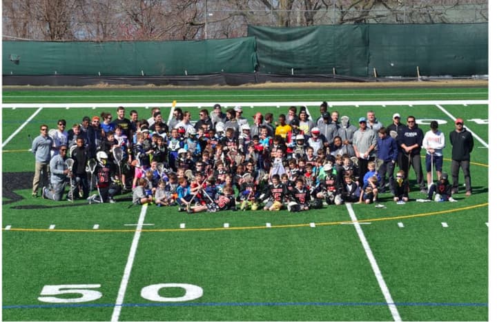 The Sleepy Hollow boys lacrosse program and Gargoyle Athletics held a free lacrosse clinic Saturday with members of the College of Mount St. Vincent men&#x27;s lacrosse team.