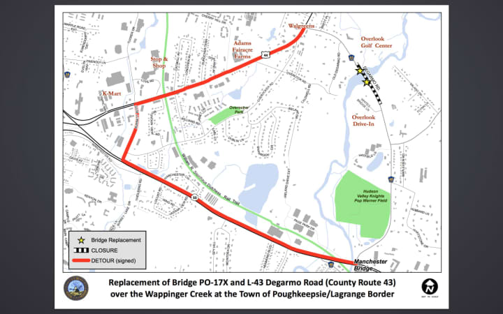 Several bridge projects, including on Delgarmo Road in LaGrange and Poughkeepsie will begin around April 4.