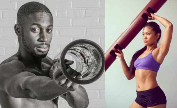 Dennis Codrington, left, and Maria Callanta, former residents of Dutchess County, are featured in videos for Equinox, a fitness facility based in Manhattan.
