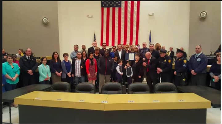 The City of Bridgeport honors the work of first responders and volunteers who helped the victims of the New Year’s Eve fire on Charles Street.