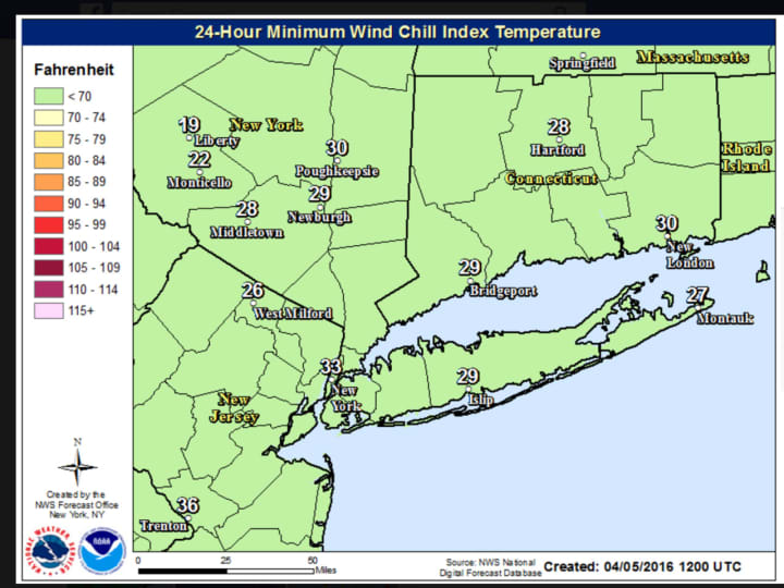 A look at wind chills Tuesday and Tuesday night.